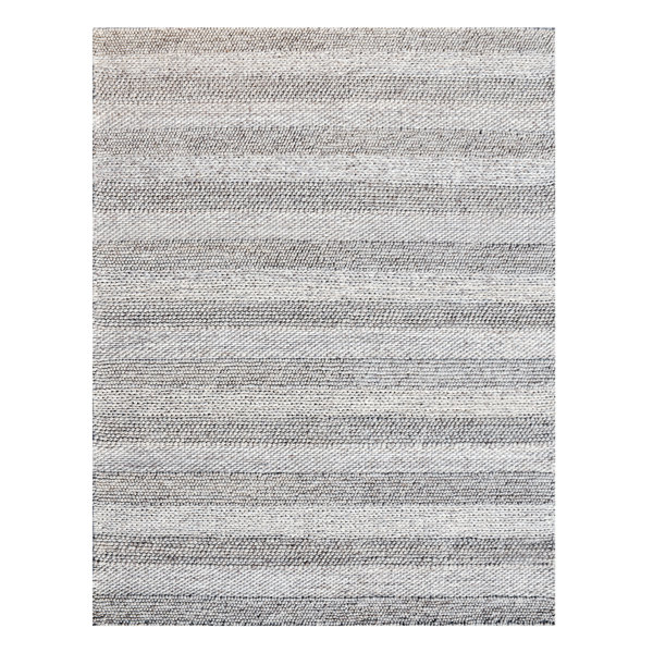 Gracie Oaks Medrea Handmade HandKnotted Gray/White Rug Wayfair
